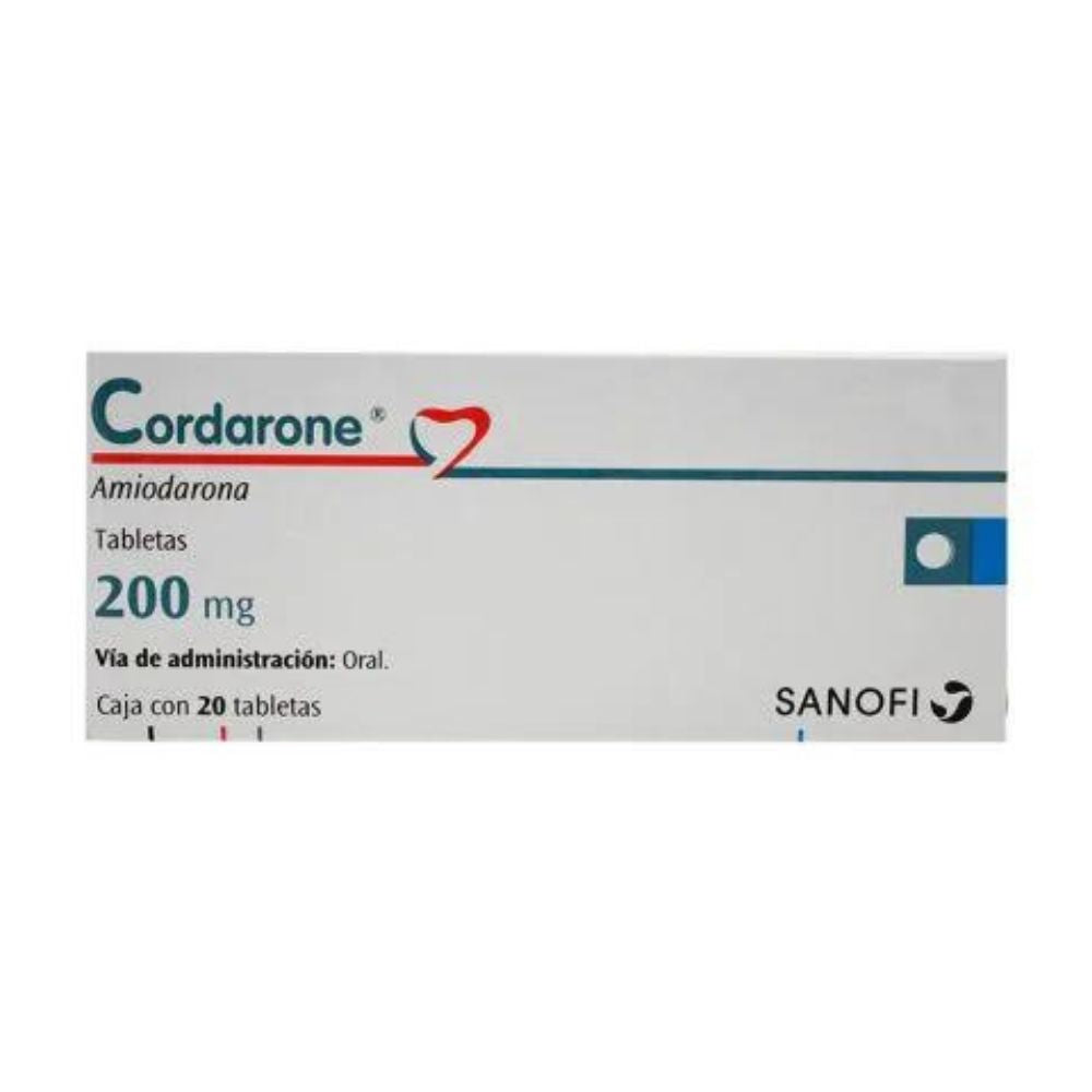 Cordarone 200 Miligramos Con 20 Tabletas