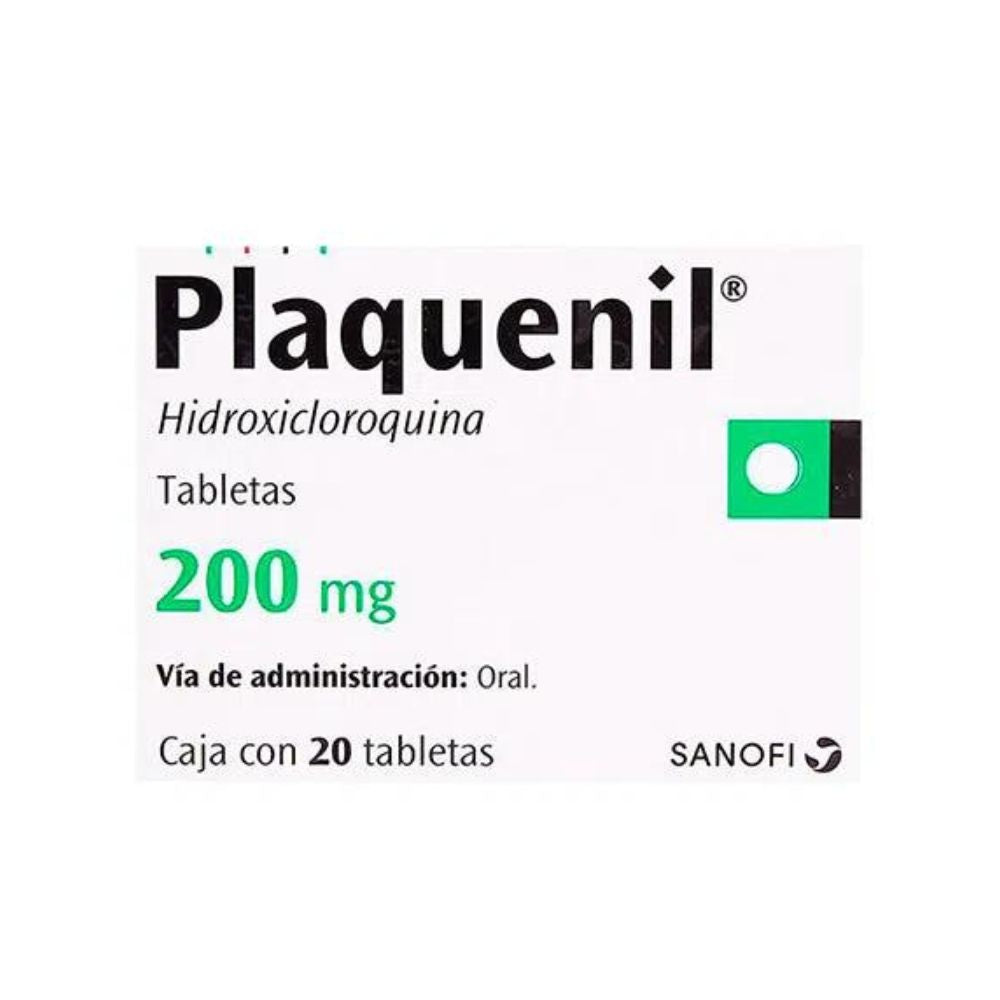 Plaquenil 200 Mg Con 20 Tabletas (Hidroxicloroquina)