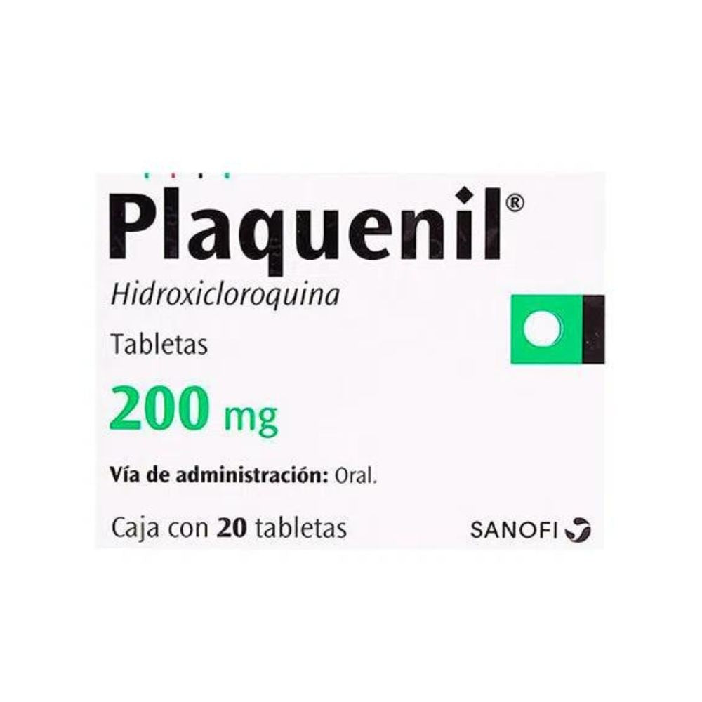 Plaquenil 200 Mg Con 20 Tabletas (Hidroxicloroquina) 