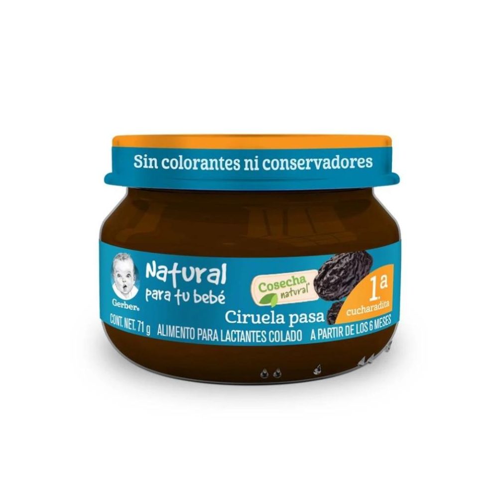 Gerber Papilla Primera Etapa Ciruela/Pasas 71G