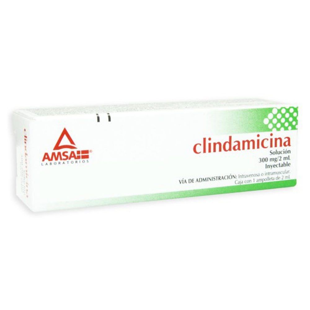 CLINDAMICINA INYECTABLE 300 MG DE 2 ML AMSA