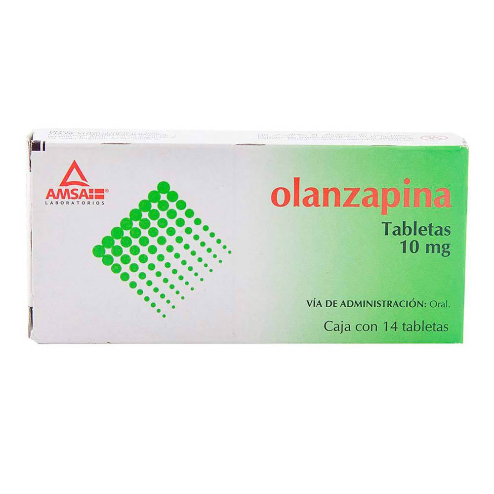 Olanzapina 10 Mg Con 14 Tabletas