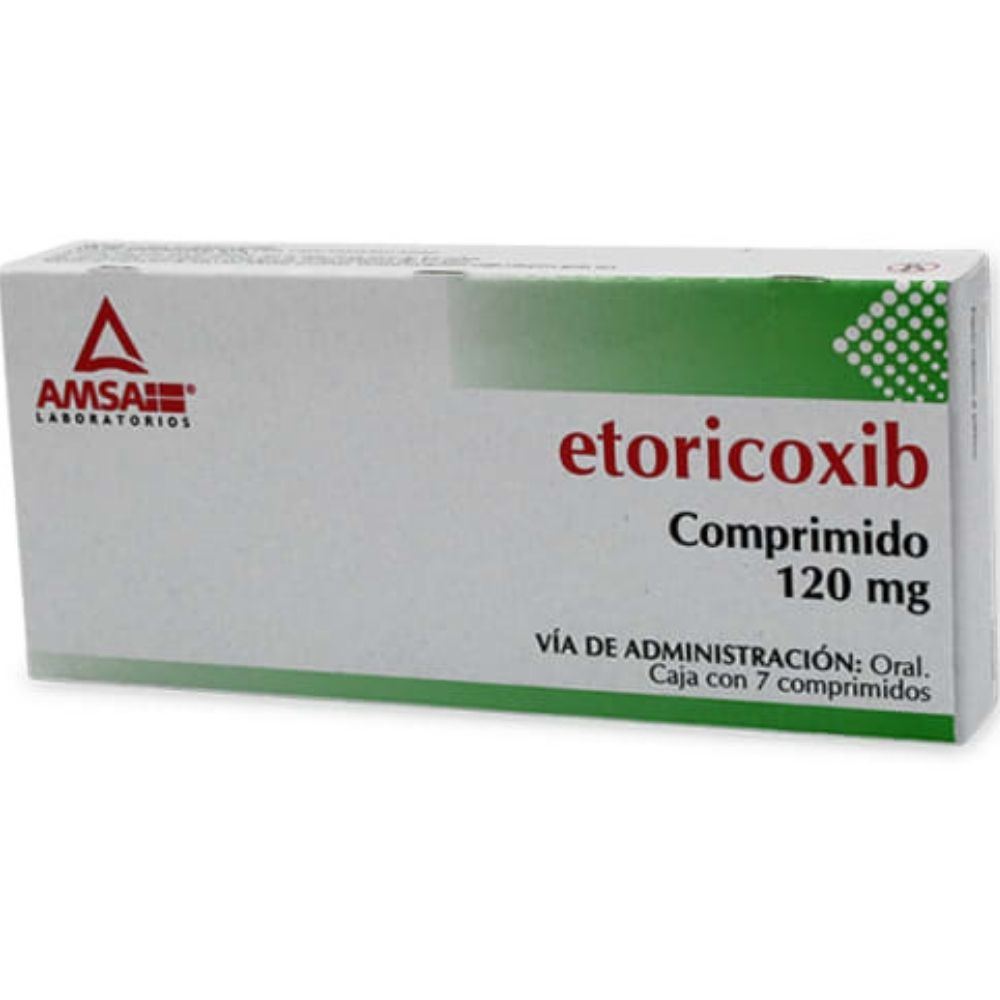 Etoricoxib 120 Mg Con 7 Comprimidos