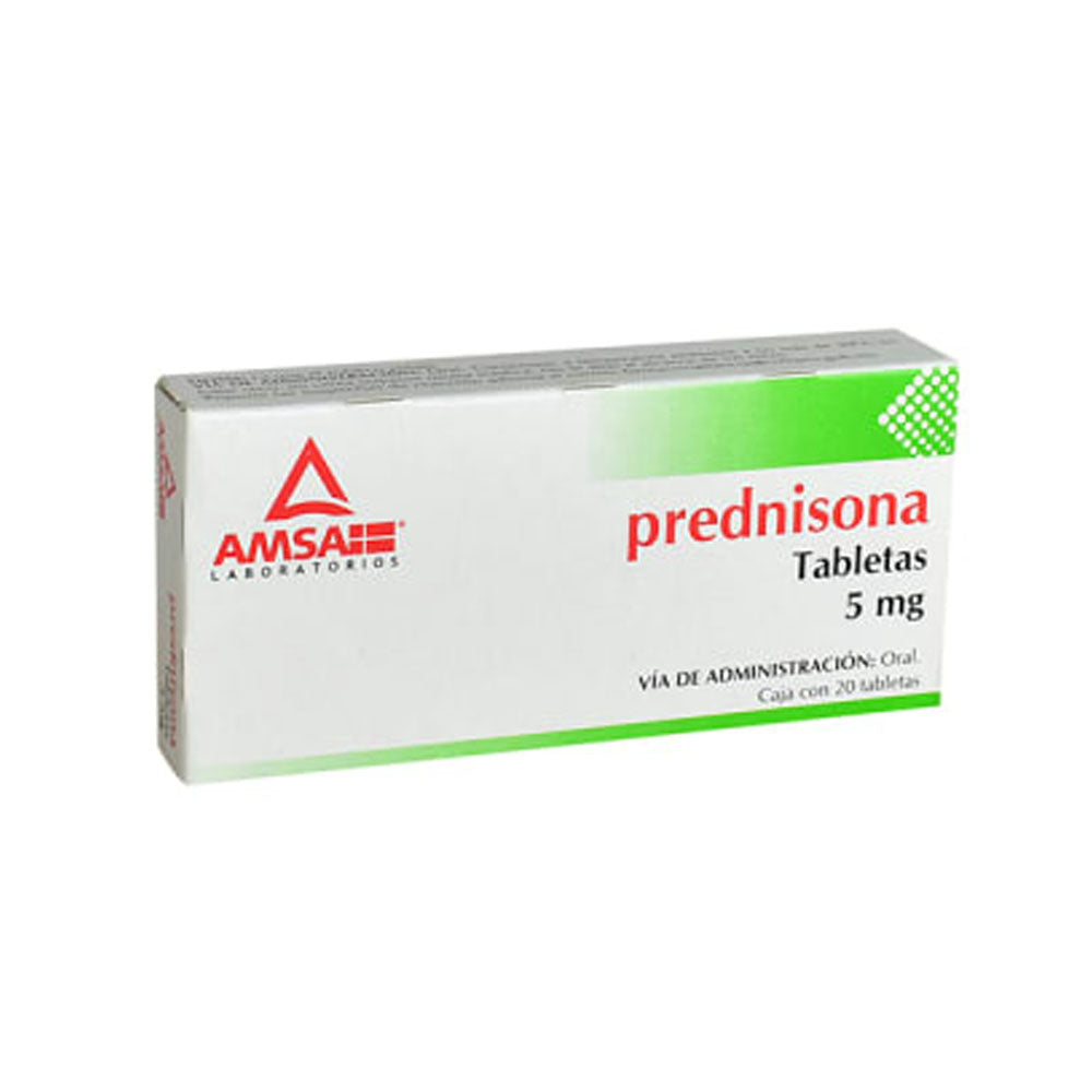 Prednisona 5 Mg Tabletas Con 20 Amsa