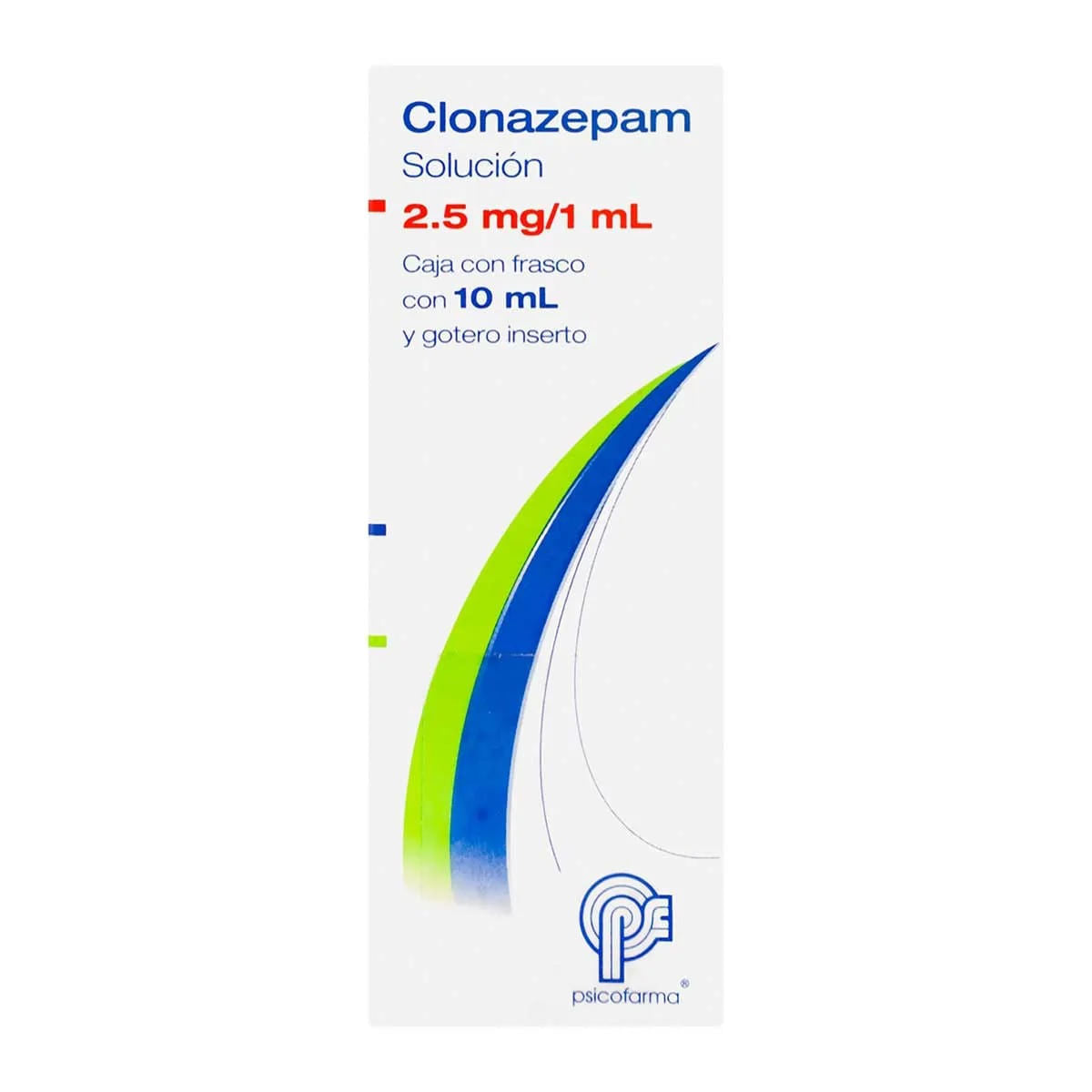 Clonazepam 2.5 Mg 1 Ml Frasco 10 Ml
