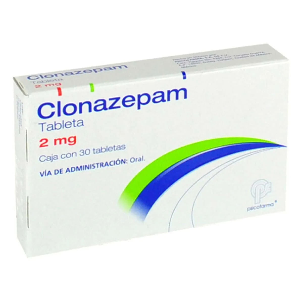 Clonazepam 2 Mg Tabletas 30 Psicofarma