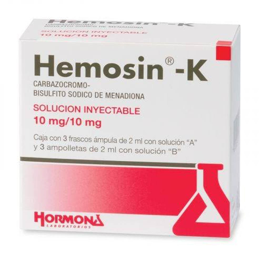 HEMOSIN K 10/10 MG FA 3 X 2 ML