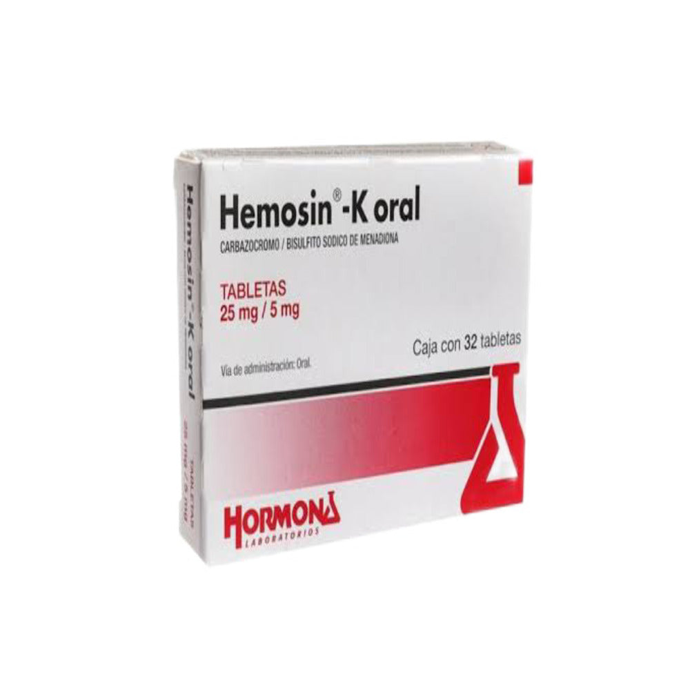 Hemosin-K 25/5 Mg Tabletas Con 32