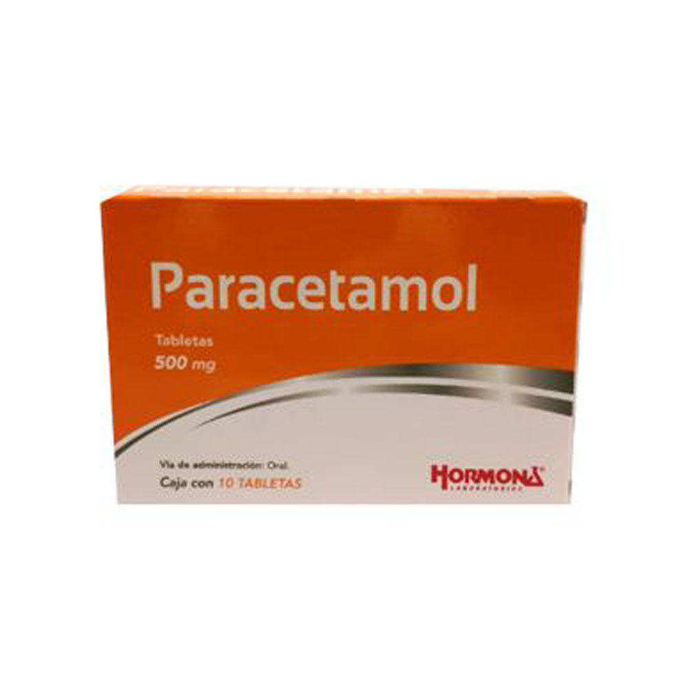 PARACETAMOL 500 MG TABLETAS 10 HORMONA