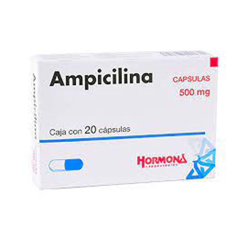 AMPICILINA 500 MG CAPSULAS 20 HORMONA