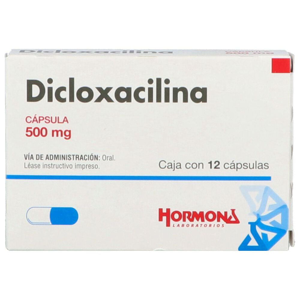 Dicloxacilina 500 Mg Caps 12 Hormona Generico