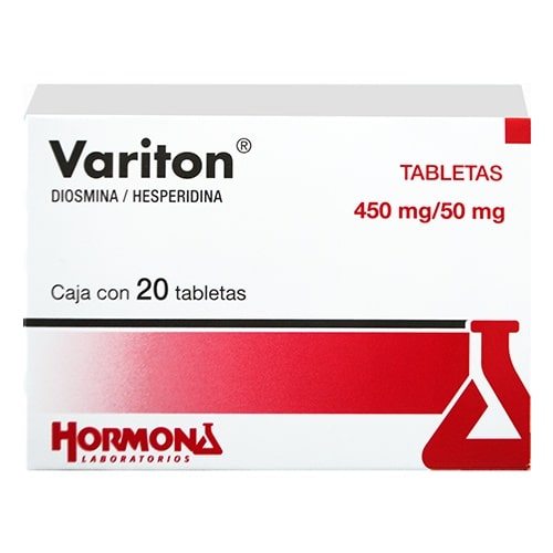 VARITON 500 MG CON 20 TAB
