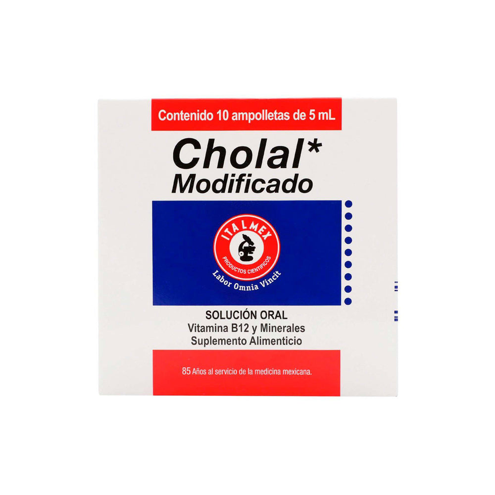Cholal Mod Suplemento Alimenticio Ampolletas Orales Con 10 Piezas De 5Ml