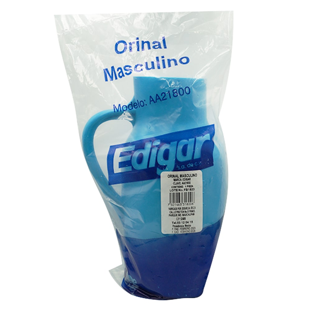 Orinal Plastico Masculino 1 Litro Edigar