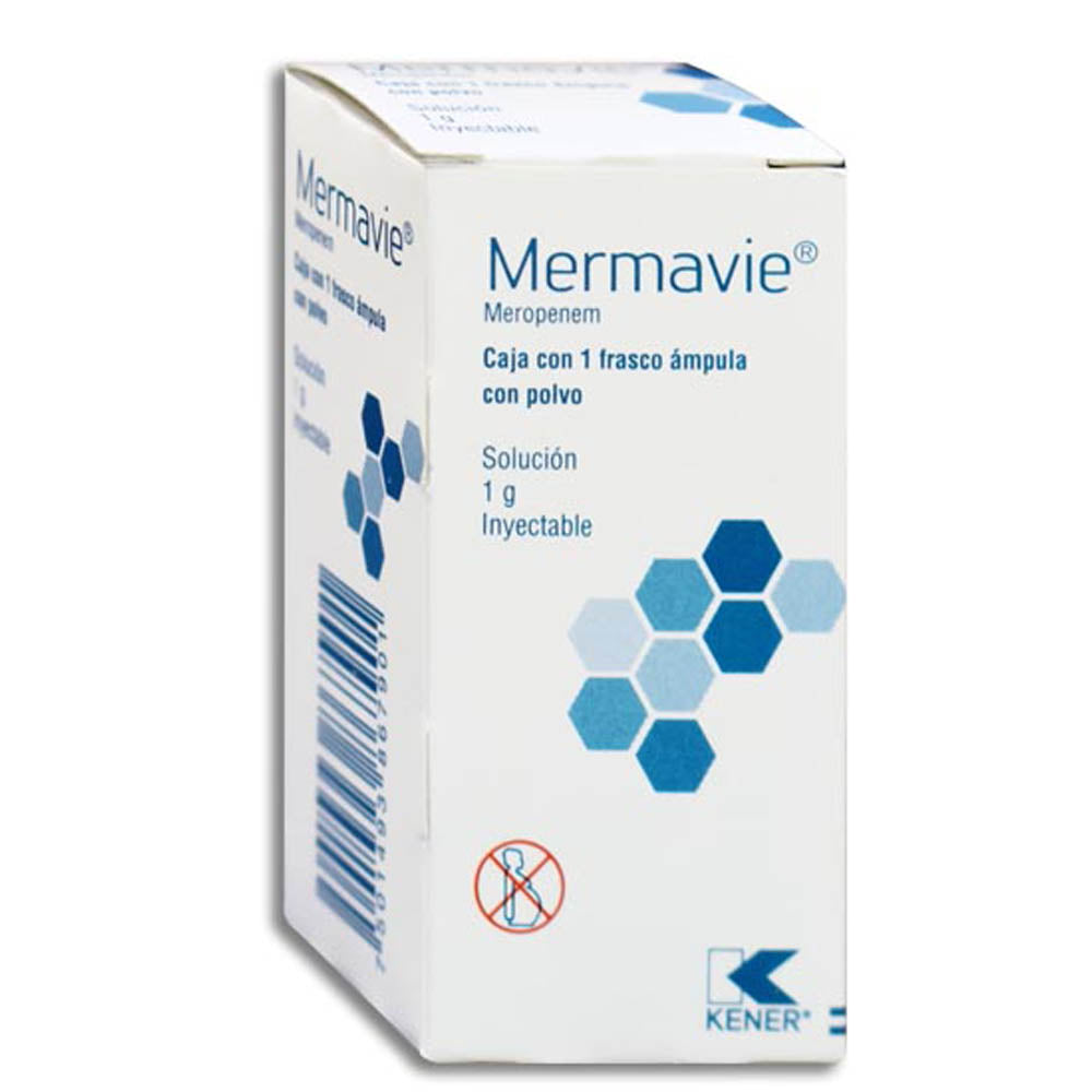 MEROPENEM SOLUCIÓN INYECTABLE 1 G 1 FRASCO AMPOLLETAS KENER