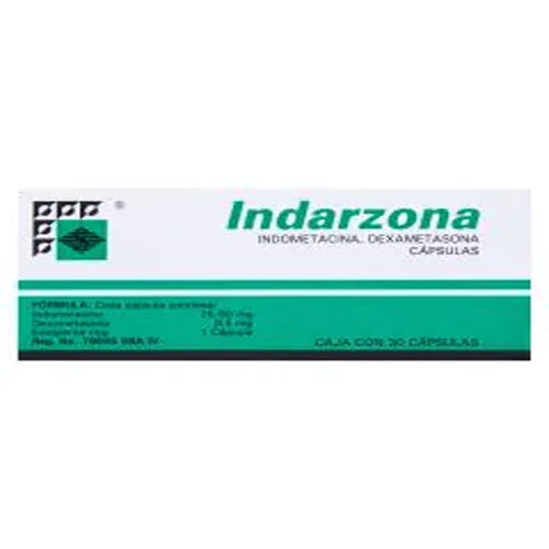 Indarzona (Indometacina/Dexametasona) Con 30 Capsulas