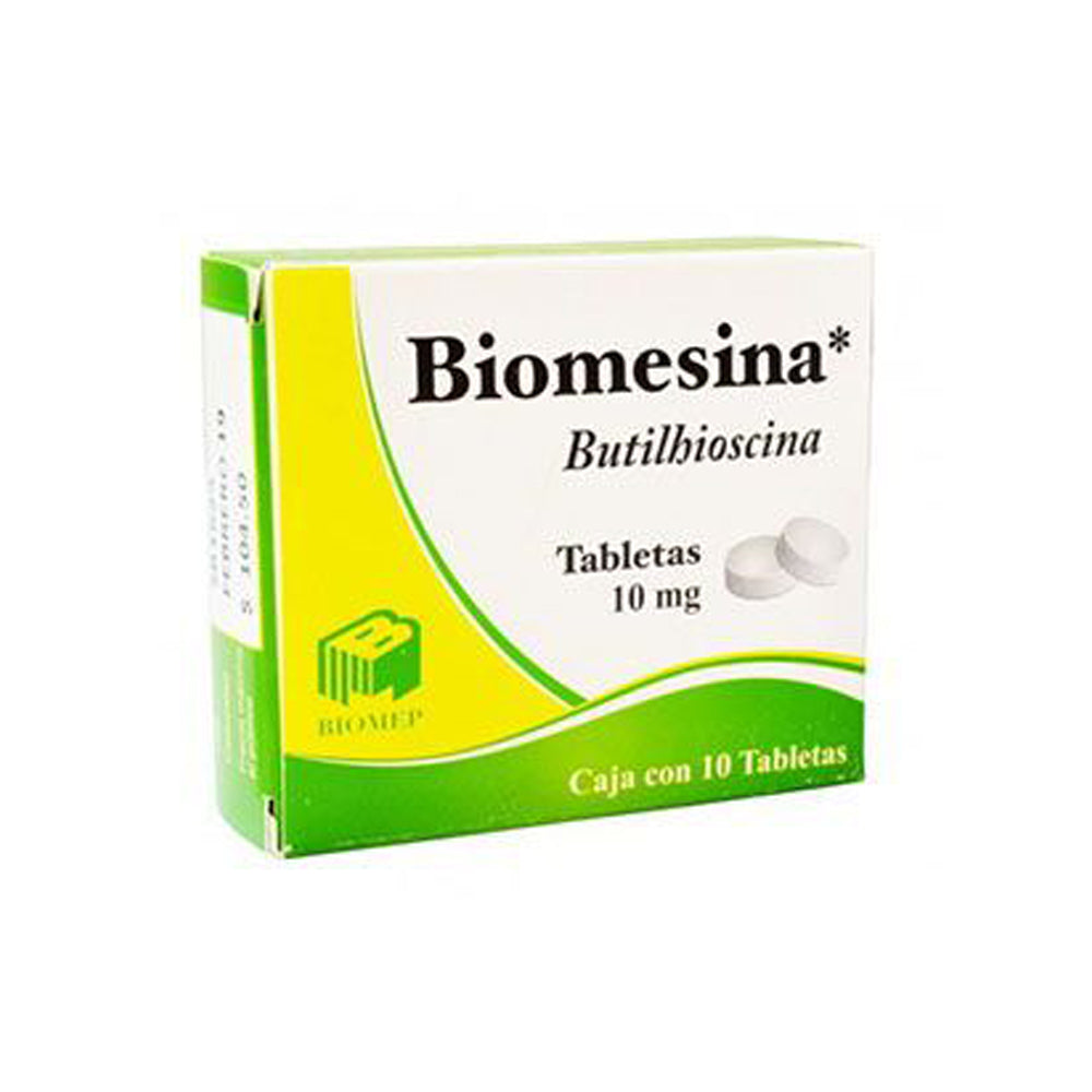 Biomesina (Butilhioscina) 10 Mg C/ 10 Tabletas