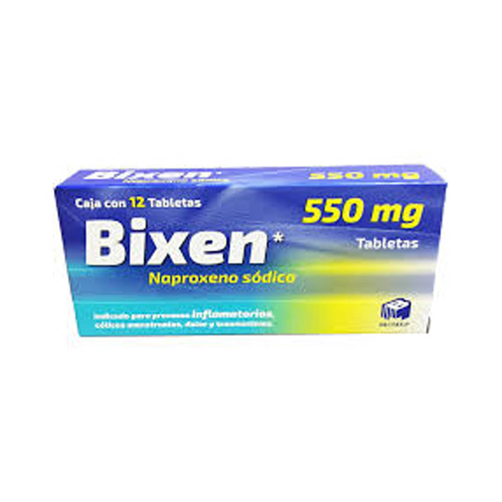 Bixen 550 (Naproxeno Sodico) Mg Tabletas Con 12