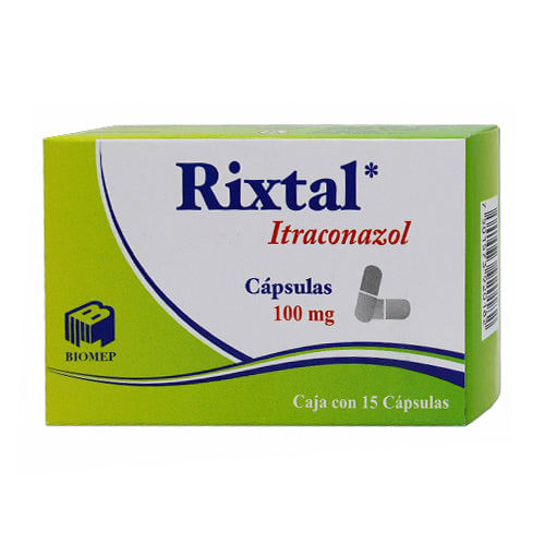 Rixtal (Itraconazol) 100 Mg Con 15 Capsulas