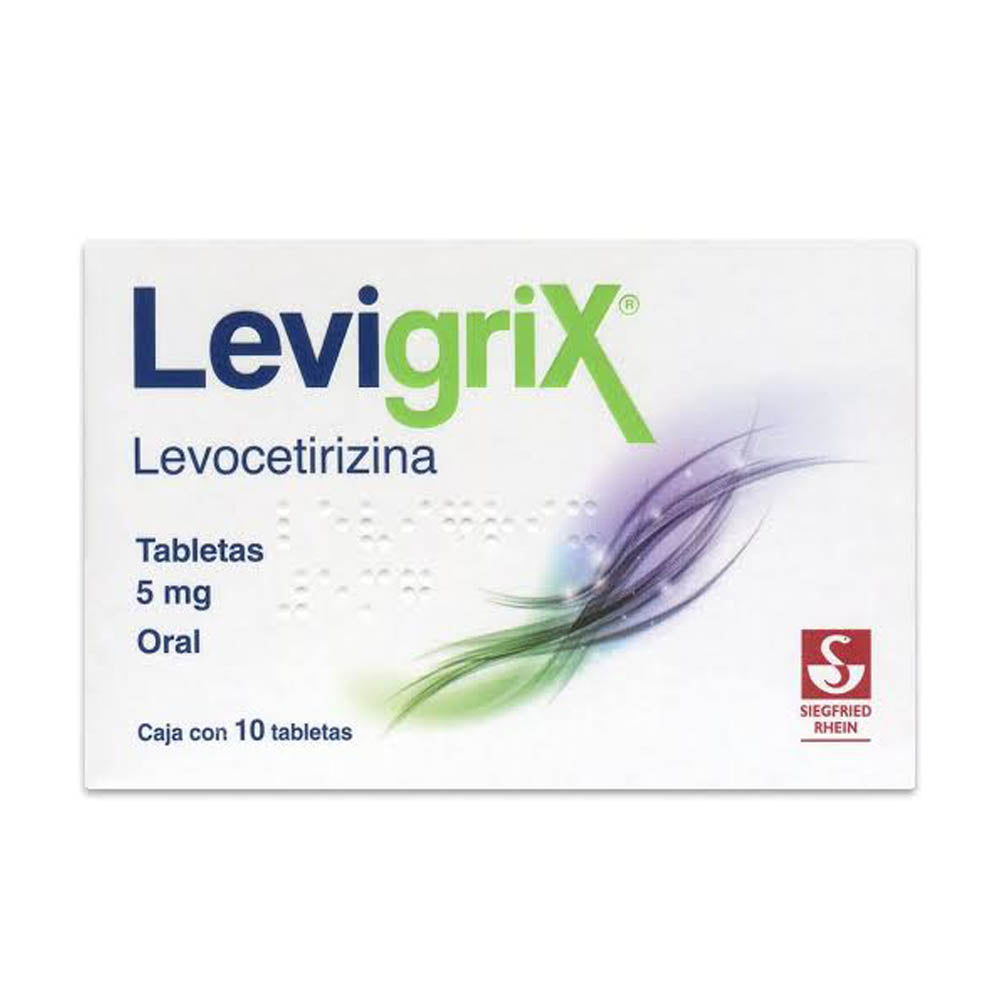 LEVIGRIX LEVOCETIRIZ 5 MG TABLETAS 10