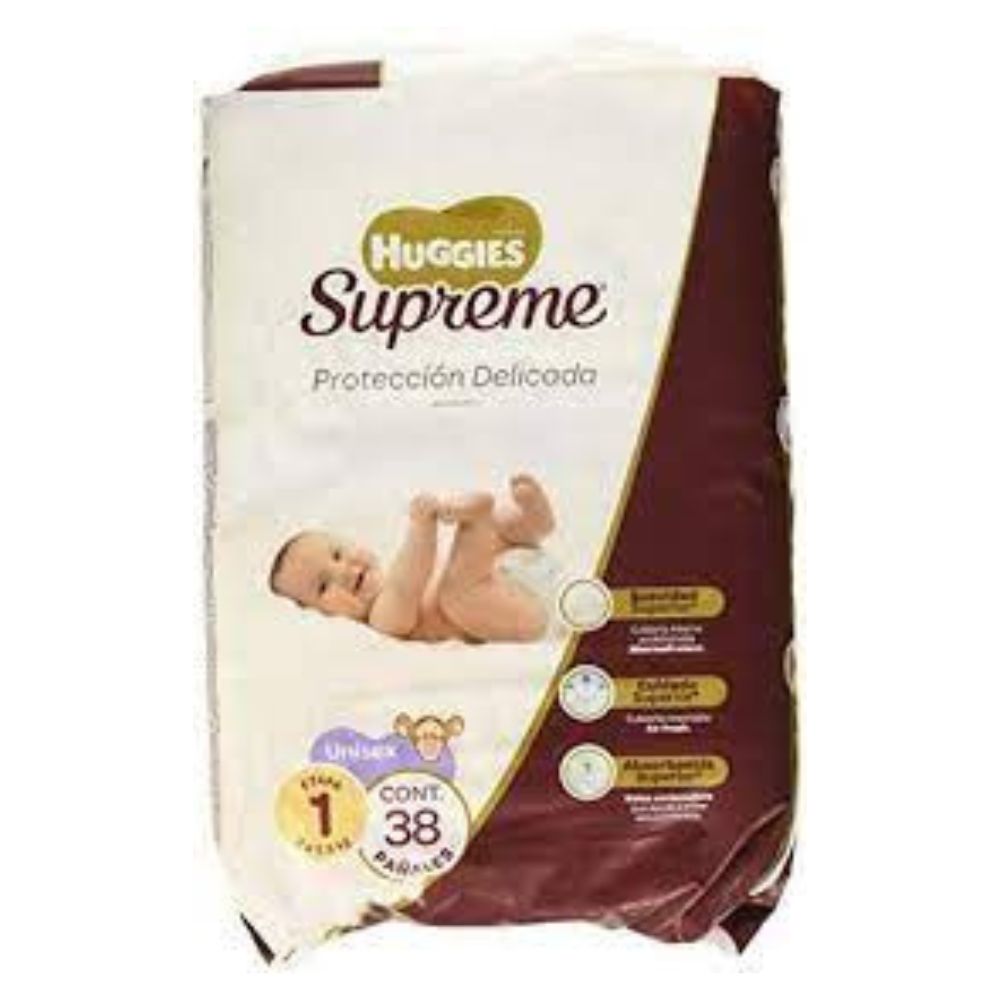 Pa¤al Huggies Supreme C/38 Piezas Etapa 1
