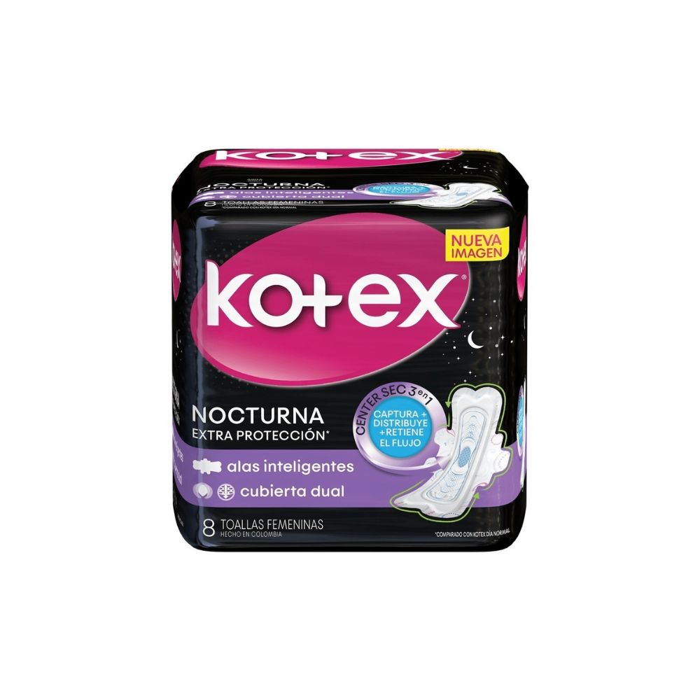 TOALLAS SANITARIAS KOTEX NOCPROTECTORAVAN CON 8