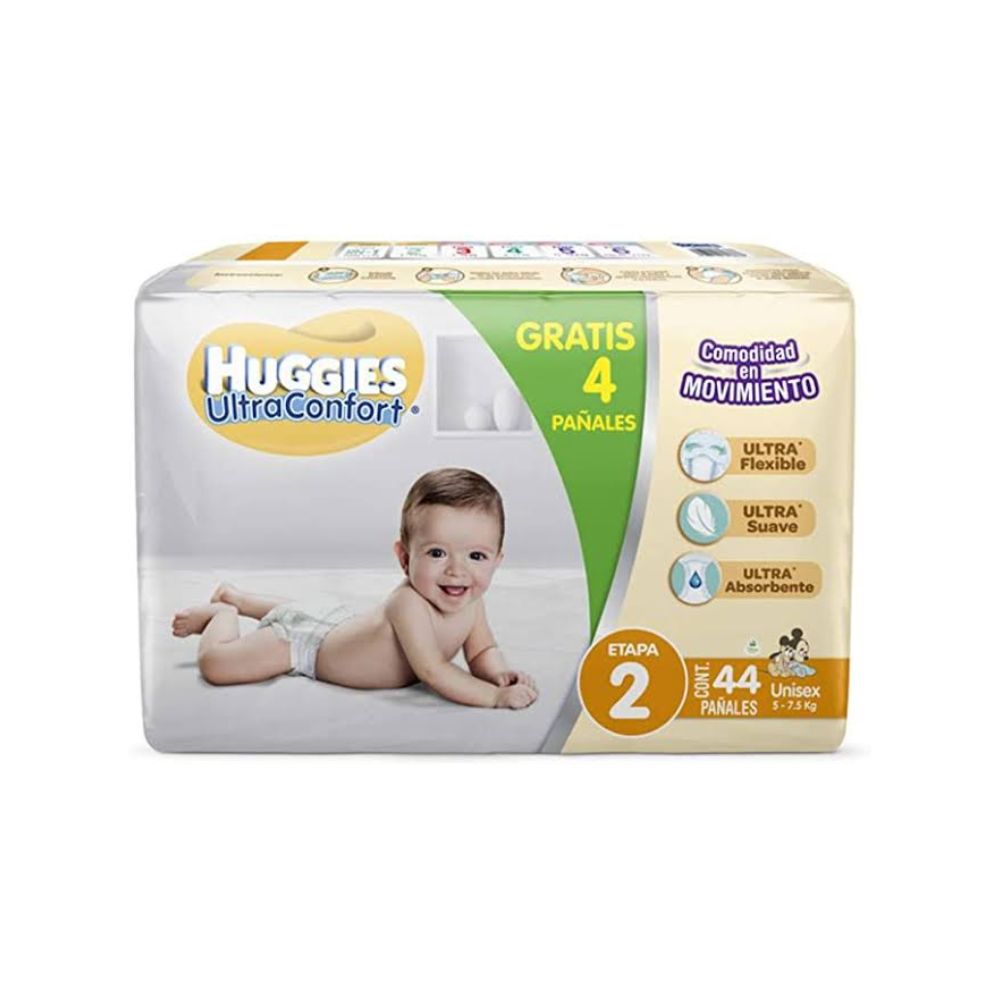 Pa¤al Kleebebe Huggies Ultra 2 Unisex 40 + 4 Gratis
