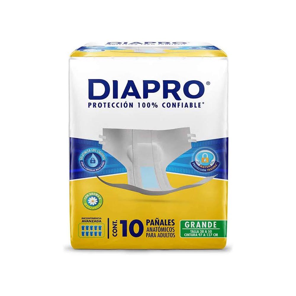 PAÑAL DIAPRO PANTS GRANDE CON 10