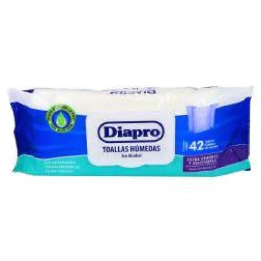 TOALLAS DIAPRO HUMEDAS CON ALOE ADULTO 42PZ