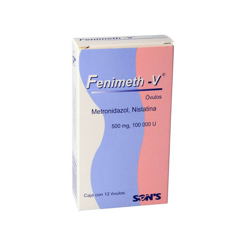 FENIMETH (METRONIDAZOL/NISTATINA) OV CON 12