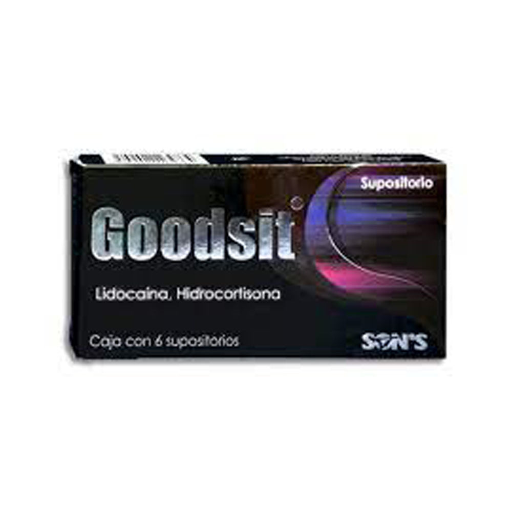 GOODSIT (LIDOCAINA/HIDROCORTISONA) CON 6 SUPS HEMORROIDES