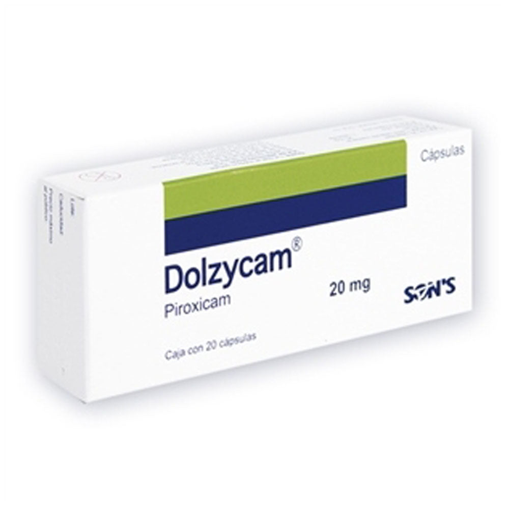 DOLZYCAM (PIROXICAM) 20 MG CON 20 CAPSULAS