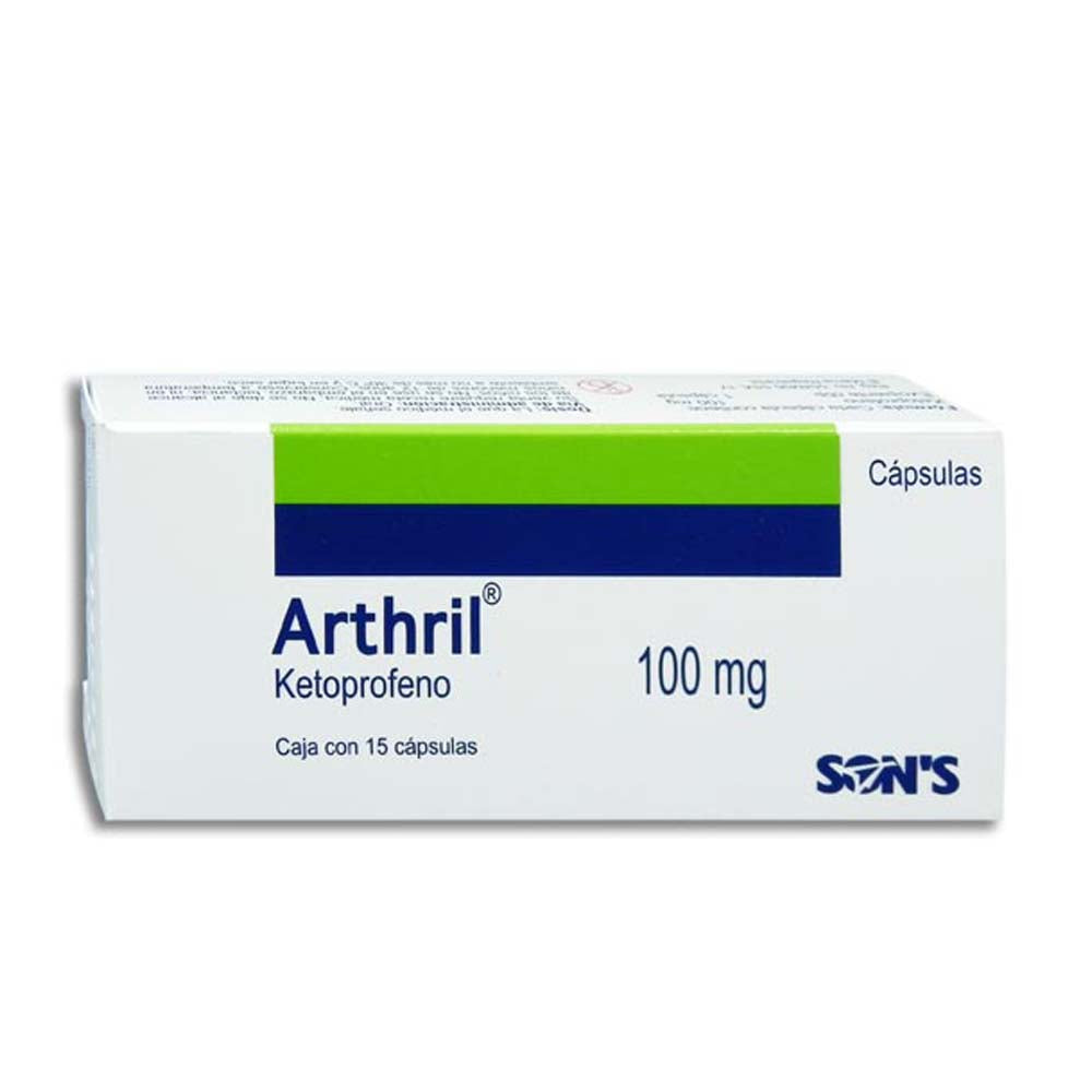 ARTHRIL (KETOPROFENO) 100 CON 15 CAPSULAS