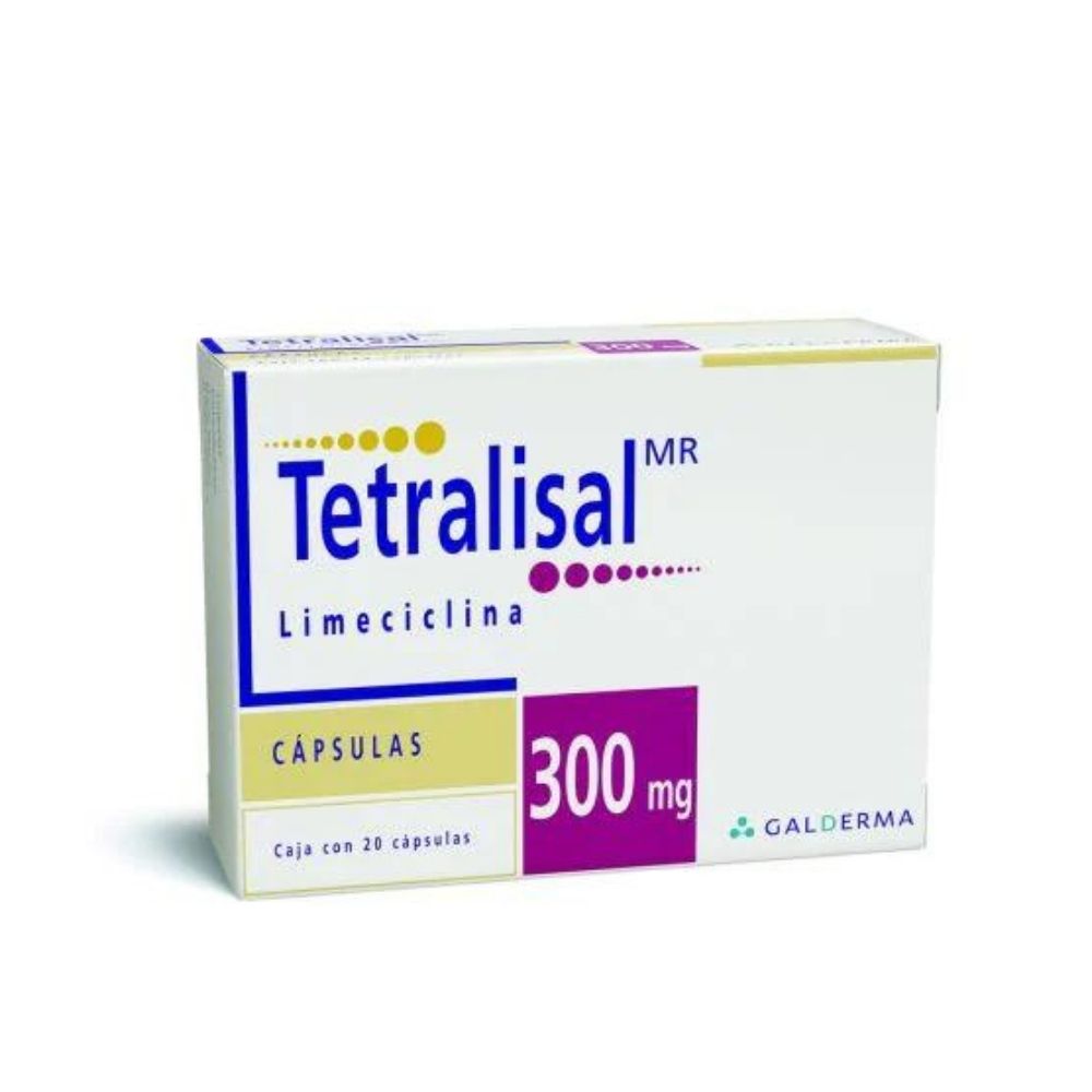 TETRALISAL 300 MG CAPSULAS 20
