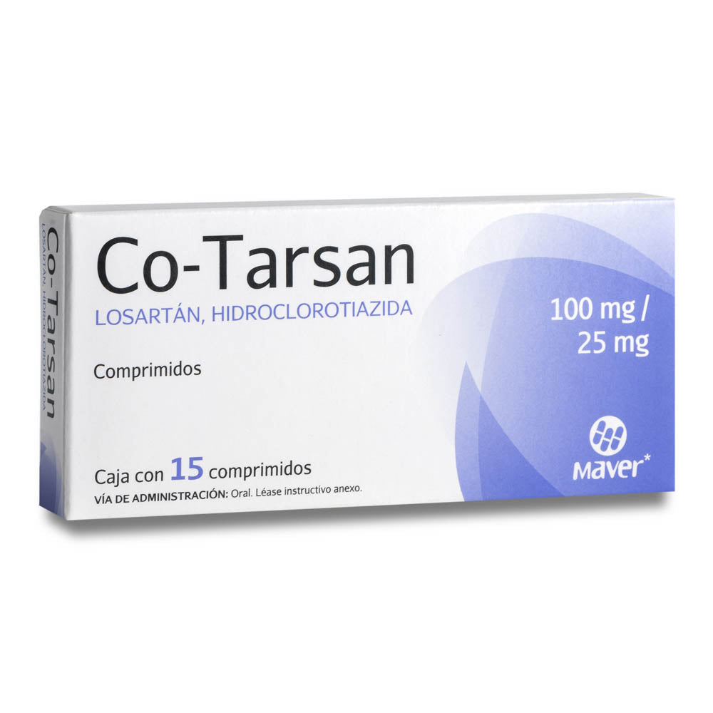 Co-Tarsan (Losartan/Hidroclor) 100/25Mg Con 15 Comprimidos