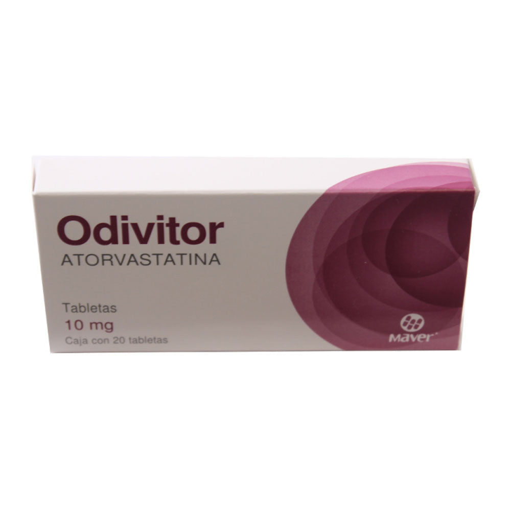 Odivitor (Atorvastatina) 10 Mg Con 20 Tabletas