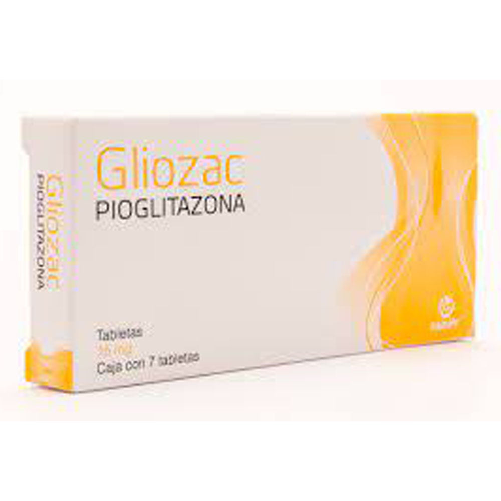 Gliozac (Pioglitazona) 15 Mg Con 7 Tabletas