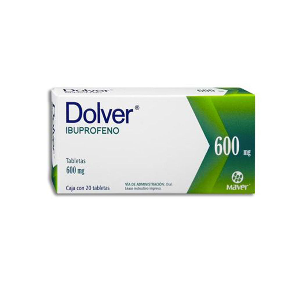 Dolver (Ibuprofeno) 600 Mg Con 20 Tabletas