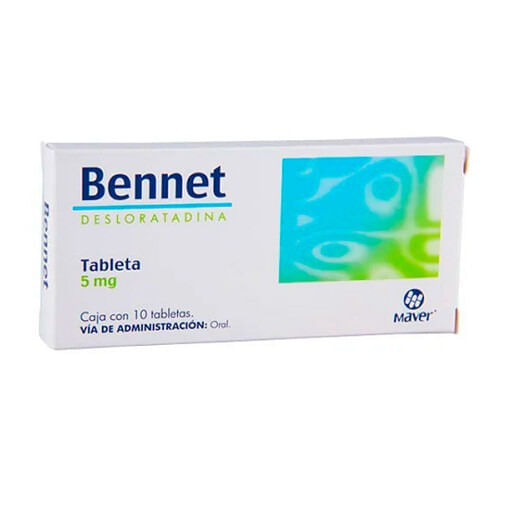 Bennet (Desloratadina) 5 Mg Con 10 Tabletas