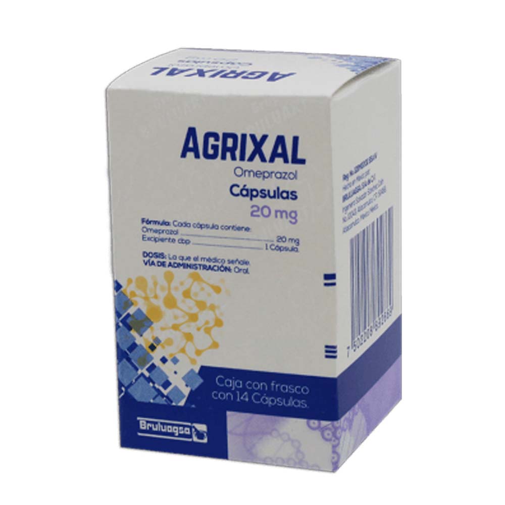 Agrixal (Omeprazol) 20 Mg Con 14 Tabletas