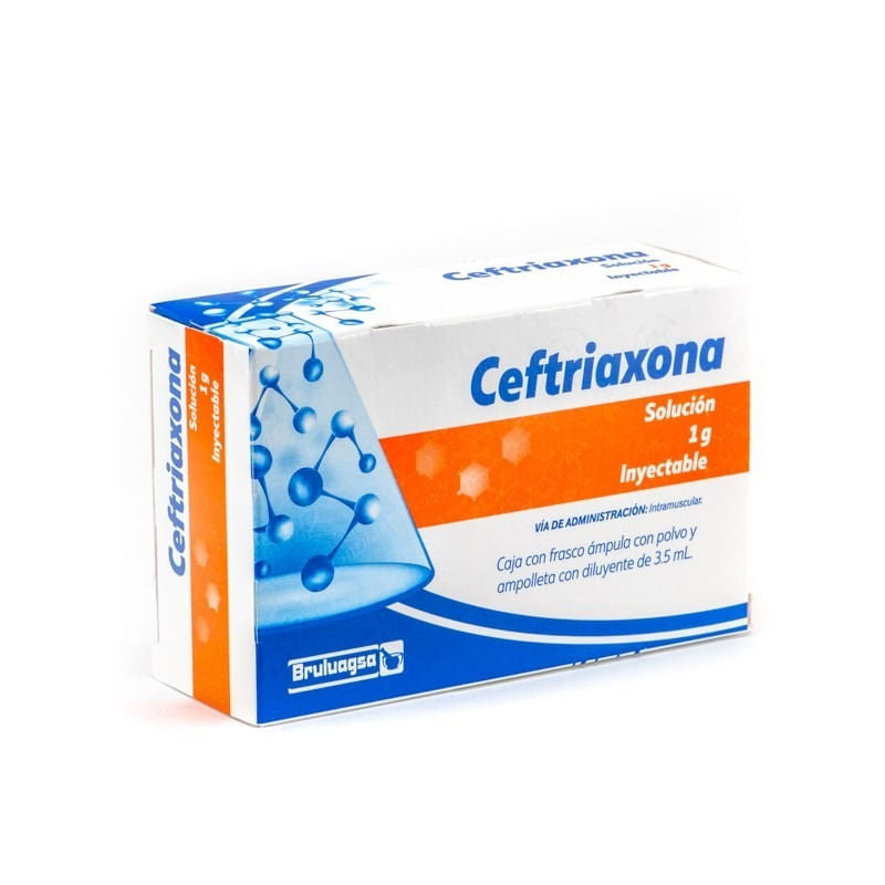 Ceftriaxona Im 1 G Inyectable 3.5 Ml