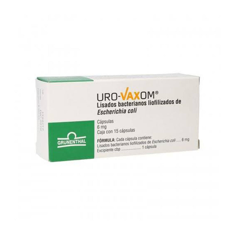 URO-VAXOM 6 MG CAPSULAS 15