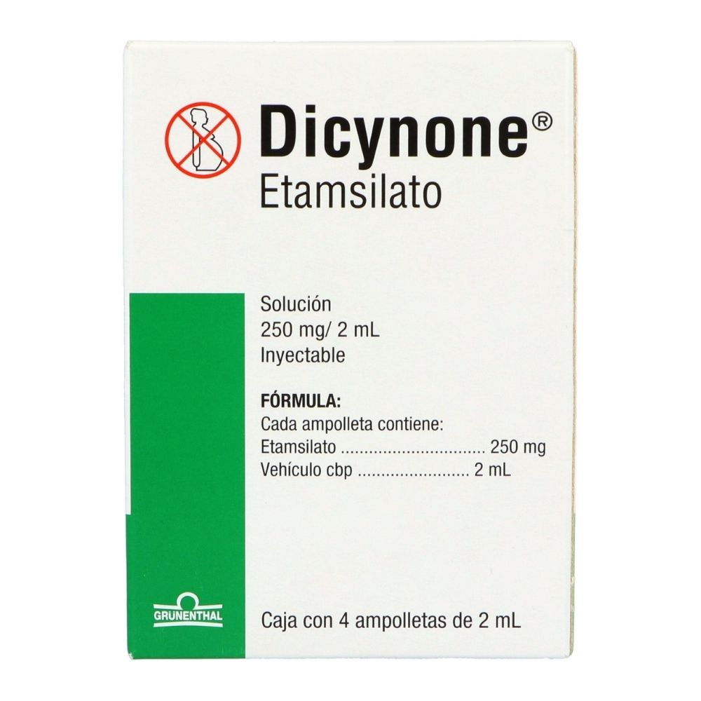 Dicynone 250 Mg Ampolletas 4X2 Ml
