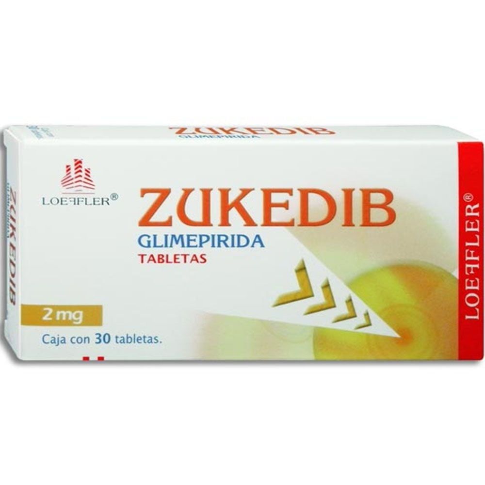 Zukedib (Glimepirida) 2 Mg Con 30 Tabletas