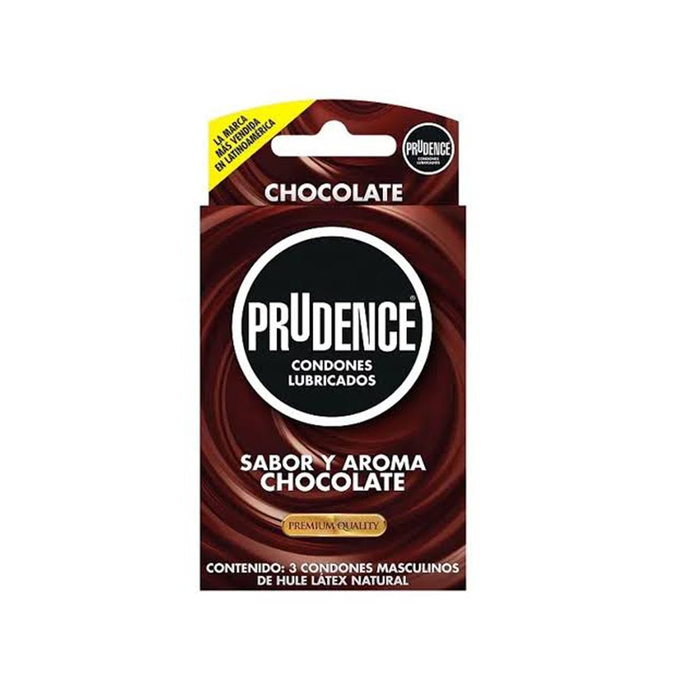 Preservativos Prudence Chocolate  Con 3 Piezas