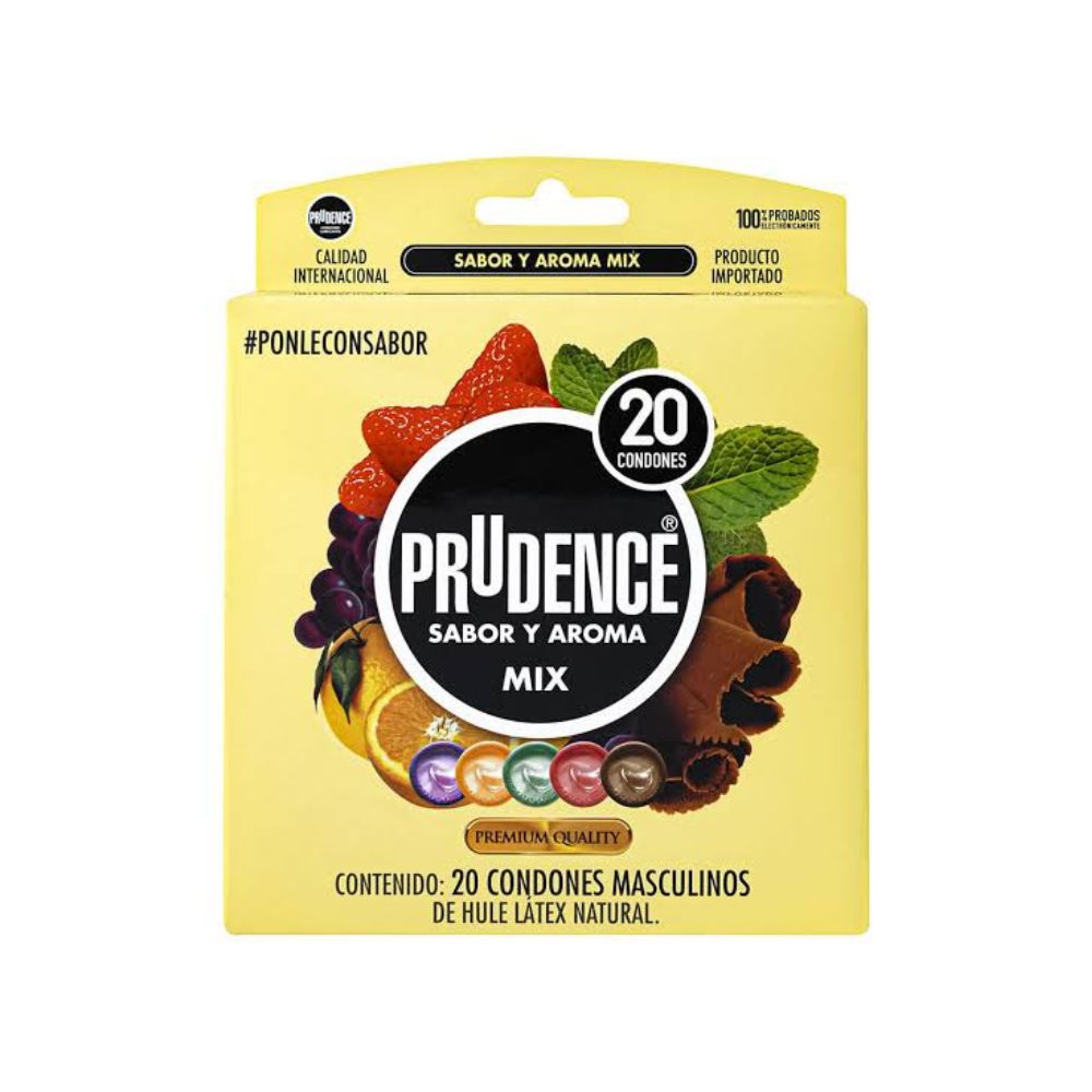 Preservativos Prudence Aroma Mix Con 20 Piezas