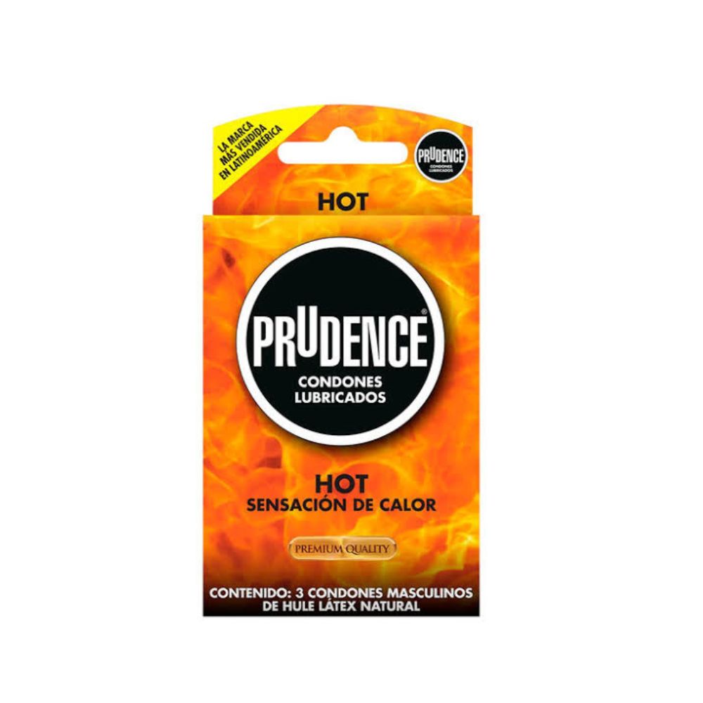Preservativo Prudence Hot Con 3 Piezas