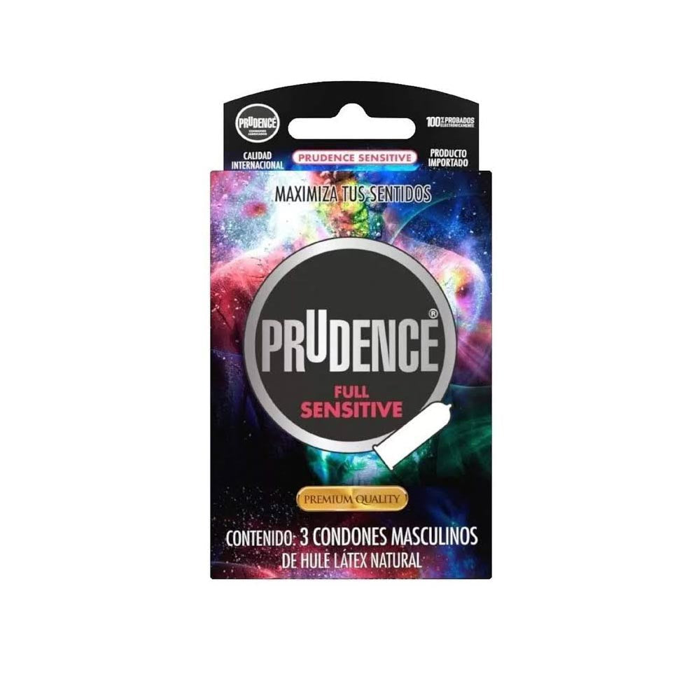 Preservativo Prudence Full-Sensitive Con 3 Piezas