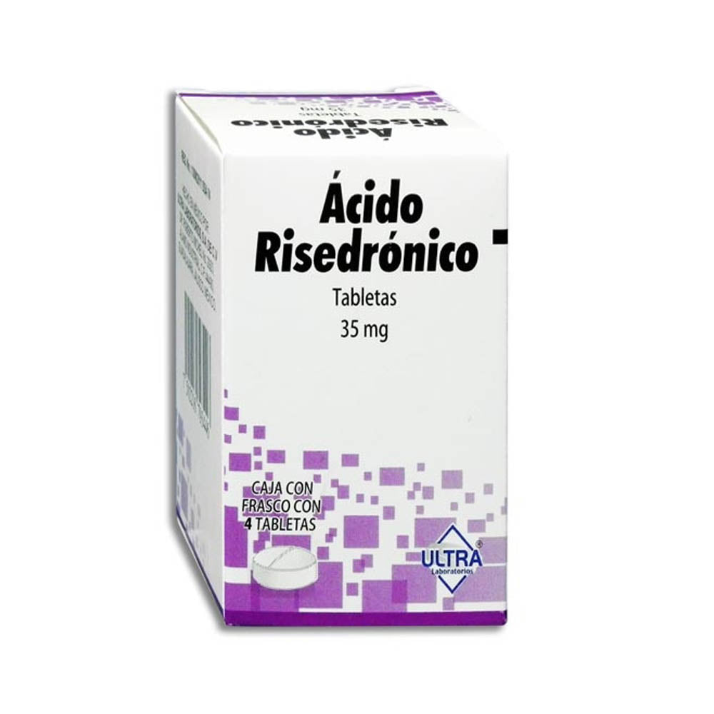 ACIDO RISEDRONICO 35 MG CON 4 TABLETAS ULTRA LAB