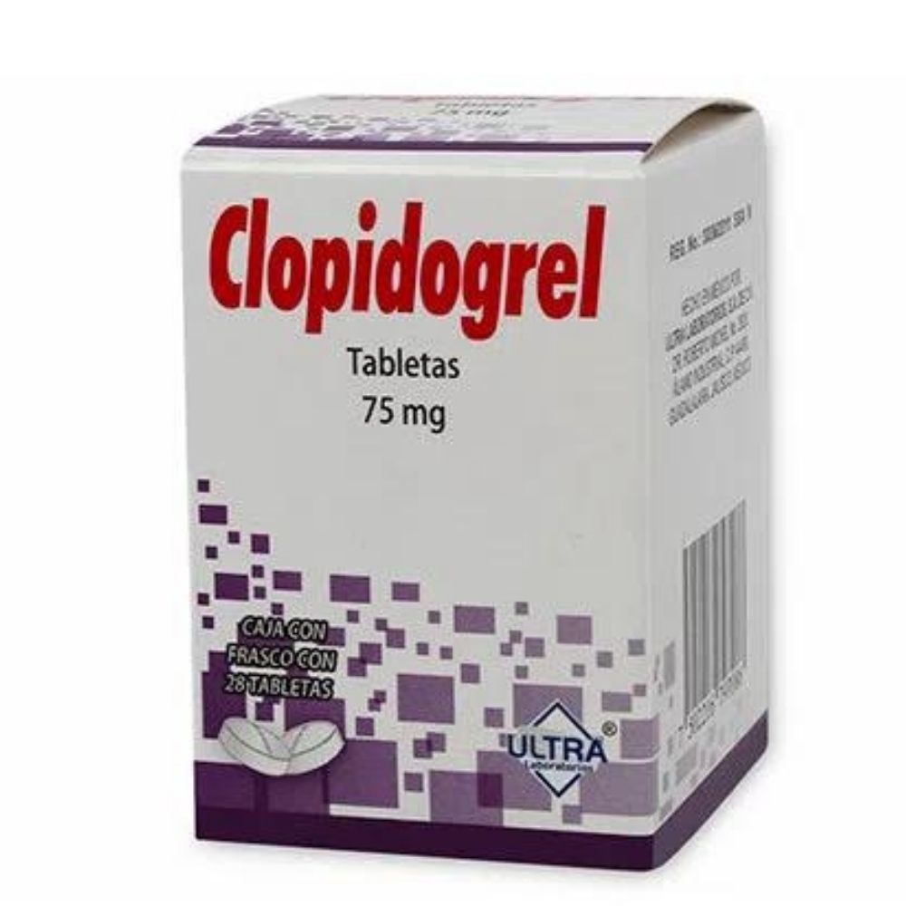 Clopidogrel 75 Mg  Con 28 Grageas